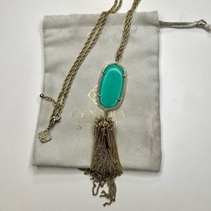 Kendra Scott Turquoise Rayne Pendant Necklace
